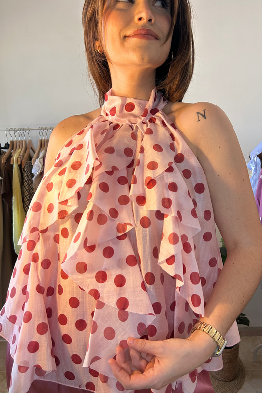 BLUSA HALTER LUNARES