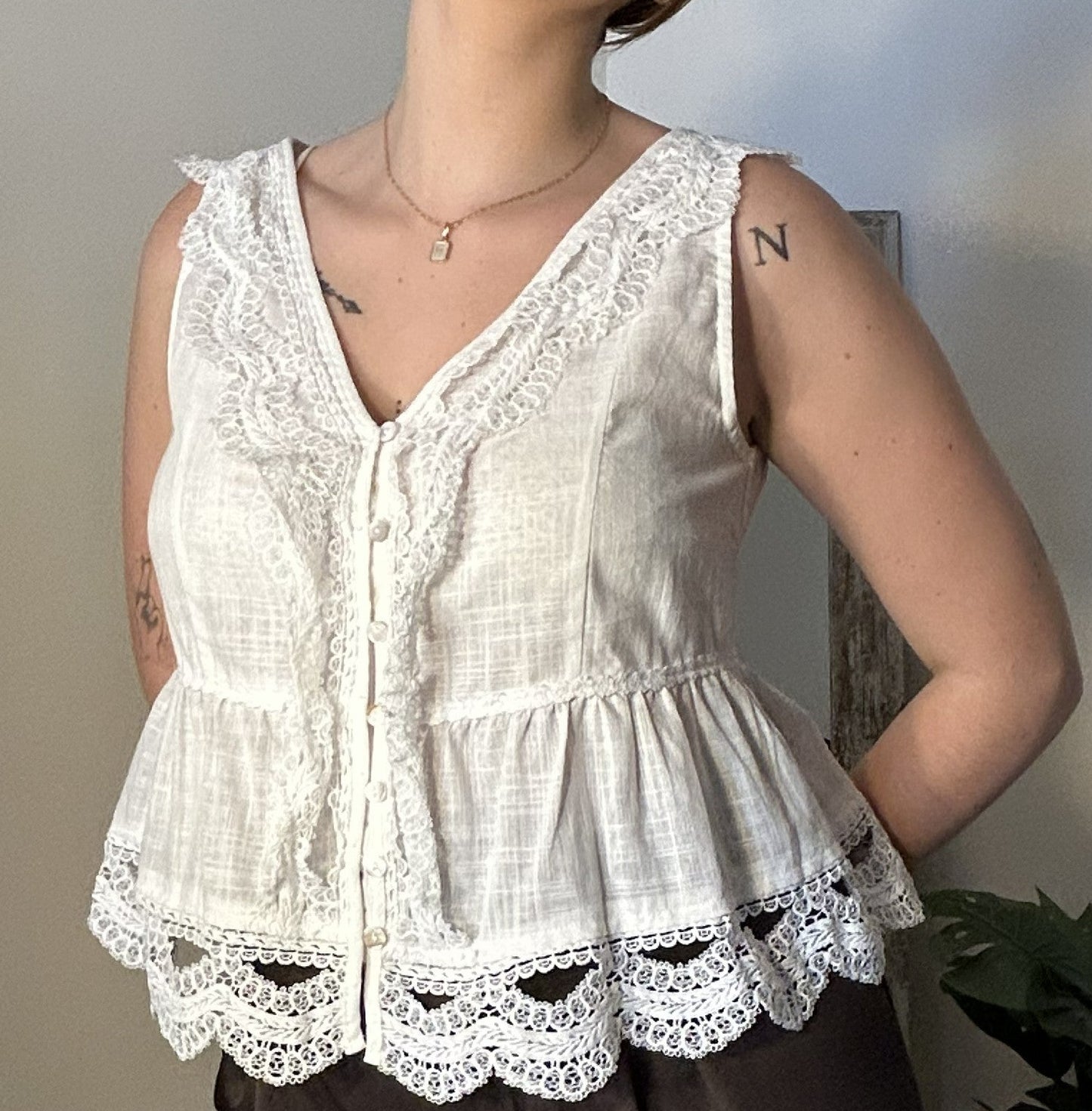 BLUSA ENCAJE
