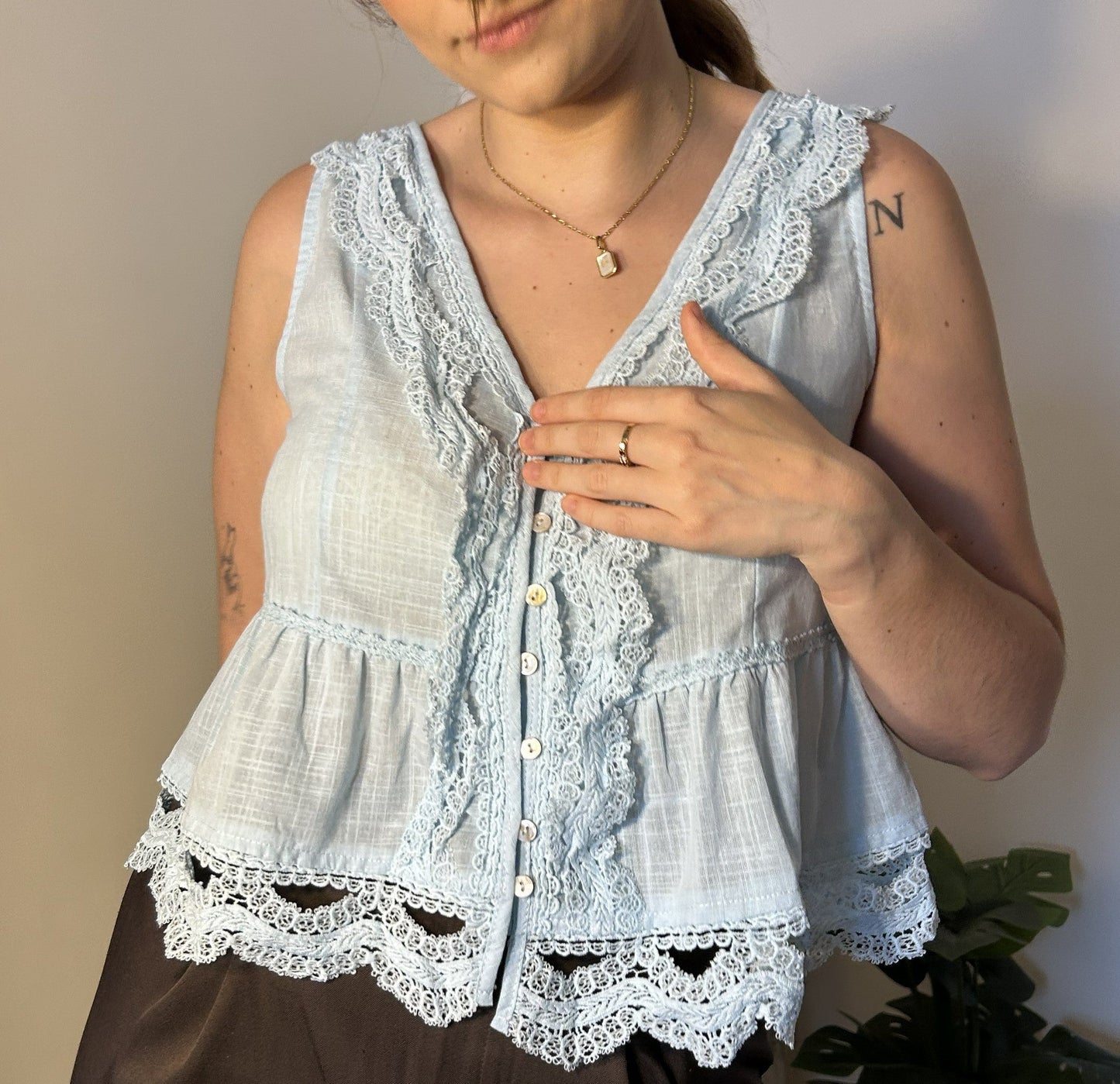 BLUSA ENCAJE