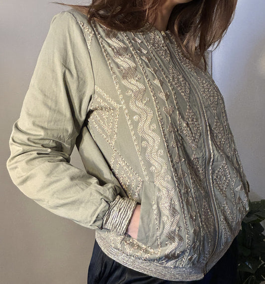 CHAQUETA BORDADOS GEOMETRICOS