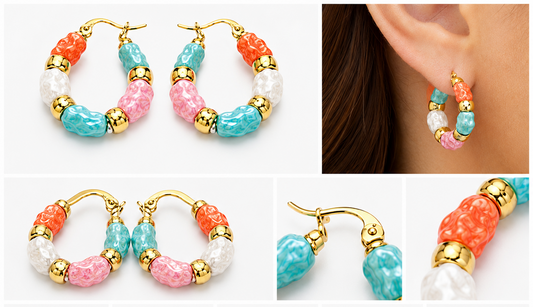 PENDIENTES MULTICOLOR