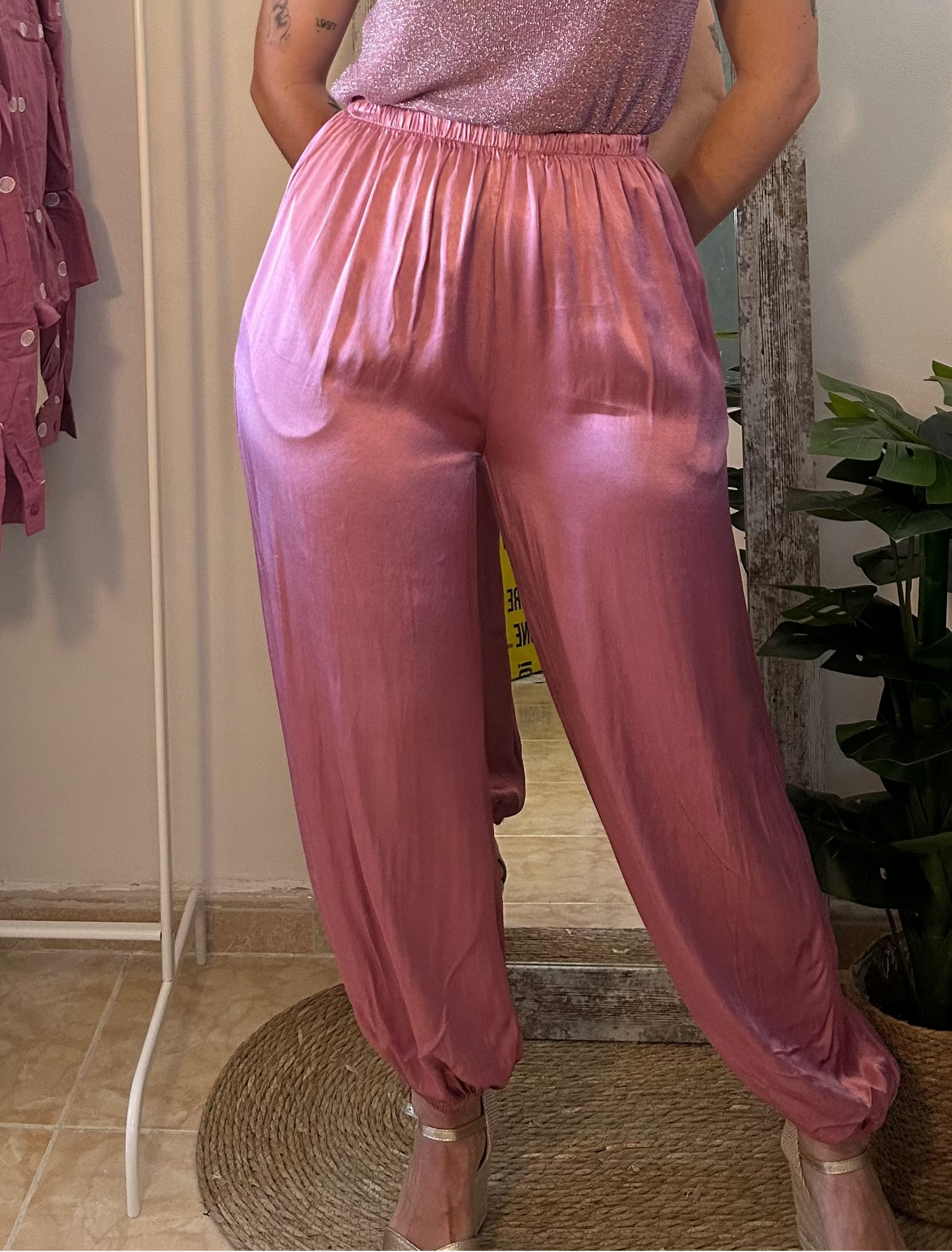 PANTALÓN BOMBACHO SATÉN