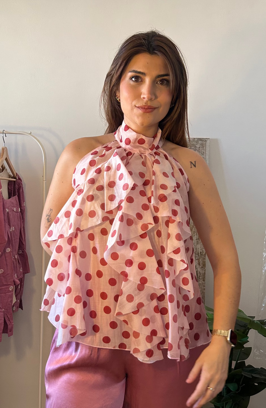 BLUSA HALTER LUNARES