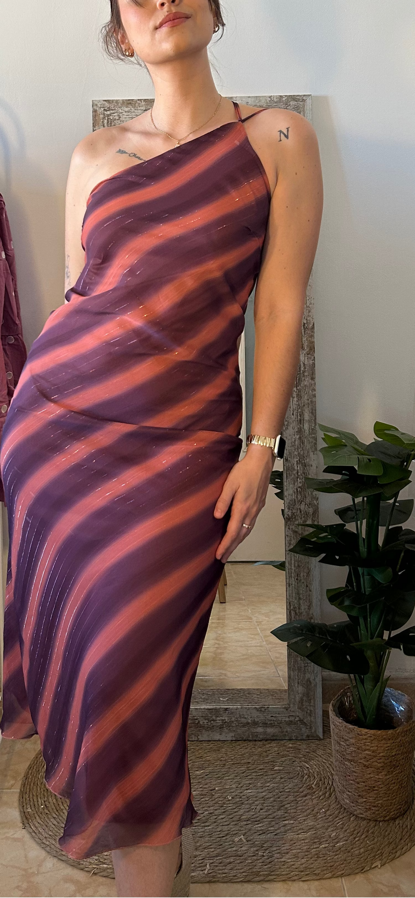 VESTIDO BICOLOR